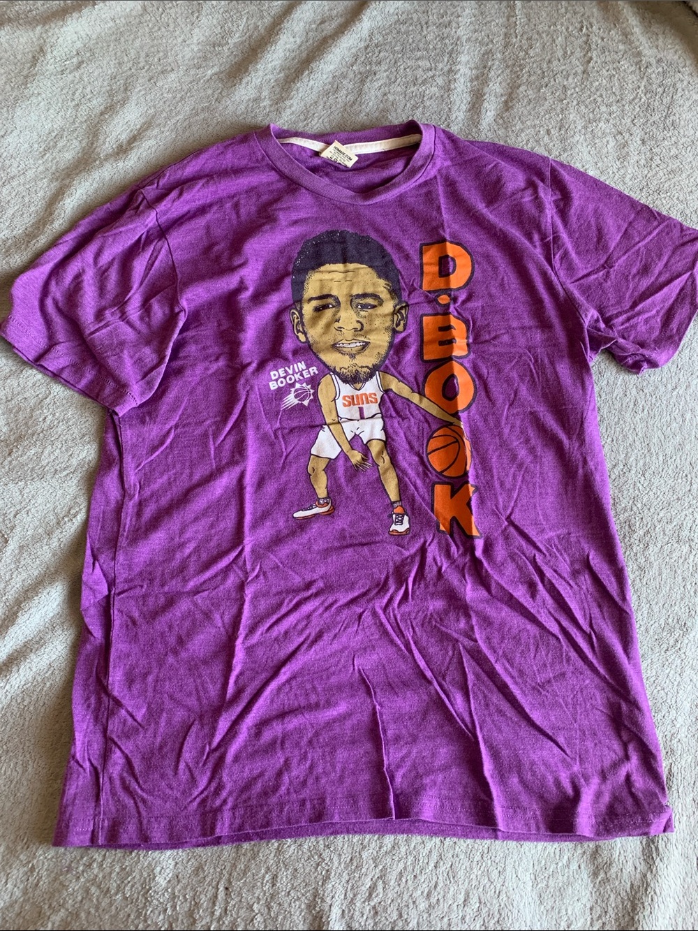 HOMAGE Purple Tee with Red Logo Tag